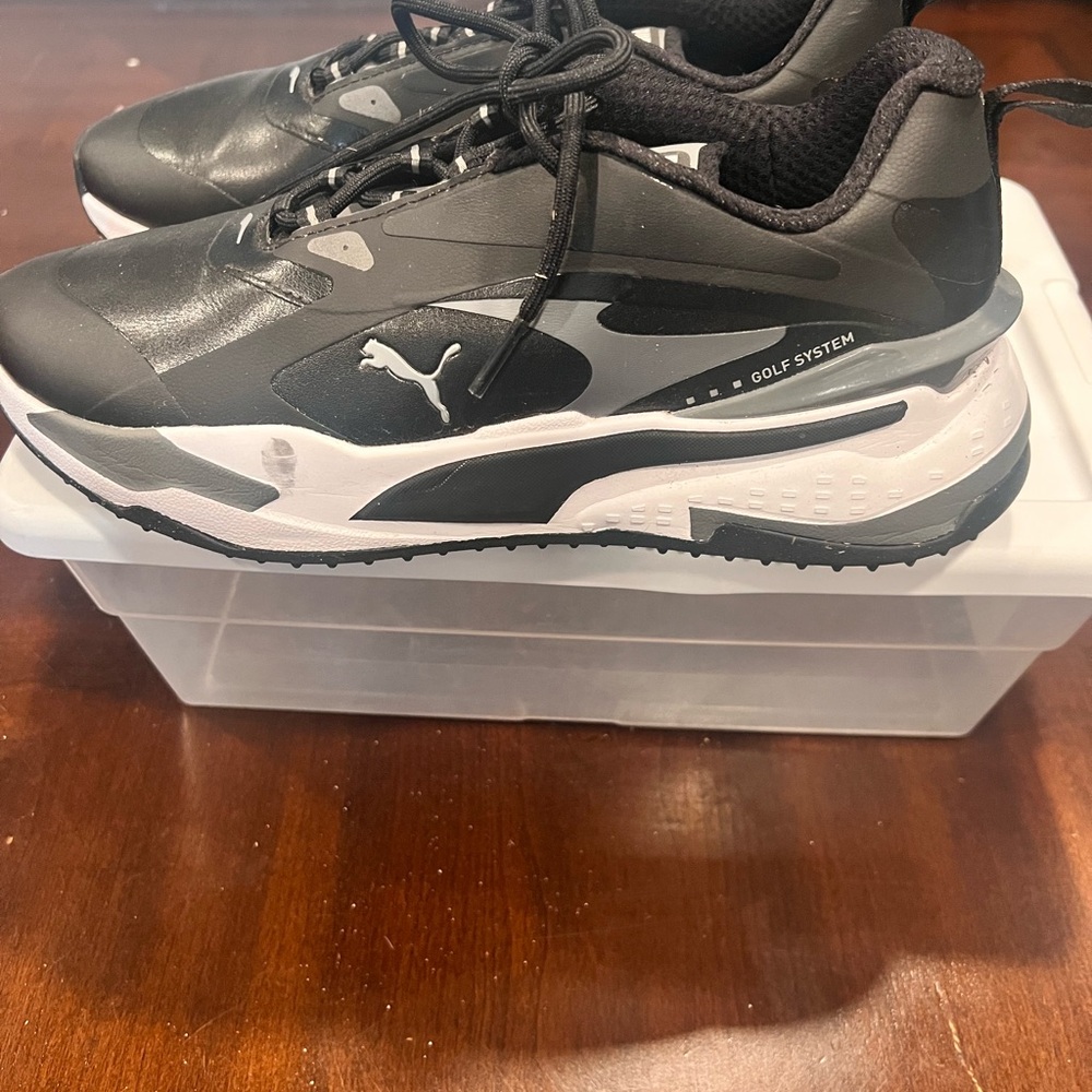 Women's Puma GS Fast Black Golf Shoes - Picture 2 of 4